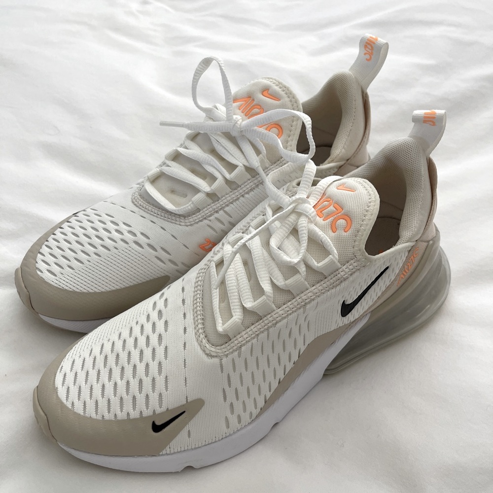 Nike AirMax 270 White Desert Sand Sneaker (Women)